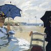 Stefan_Slanina The Beach at Trouville-Claude Monet(1870)